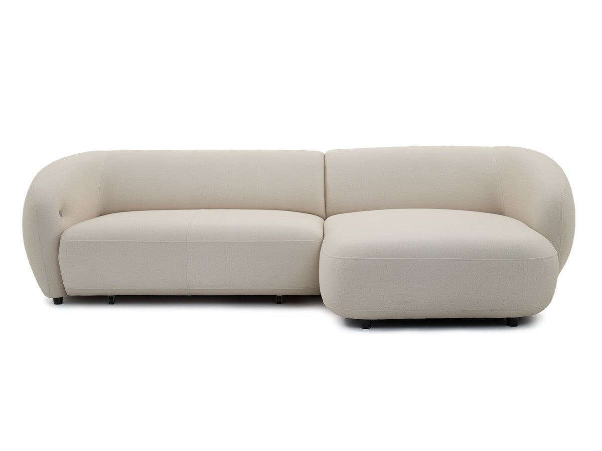 Canapé d'angle convertible avance-recule électrique HALO tissu lisse