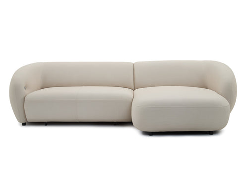 Canapé d'angle convertible avance-recule électrique HALO tissu lisse