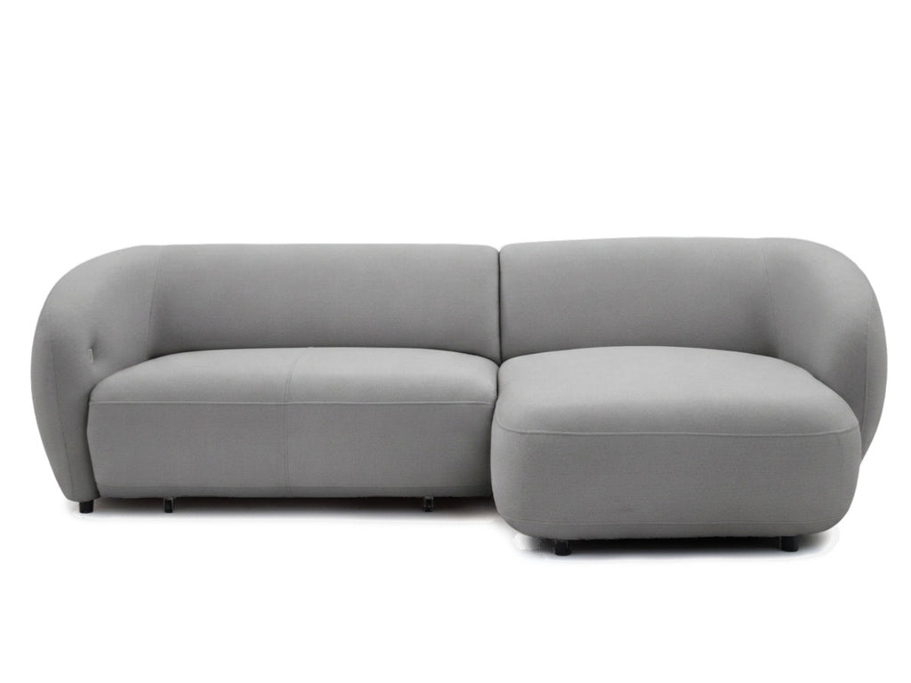 Canapé d'angle convertible avance-recule électrique HALO tissu lisse