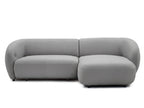Canapé d'angle convertible avance-recule électrique HALO tissu lisse