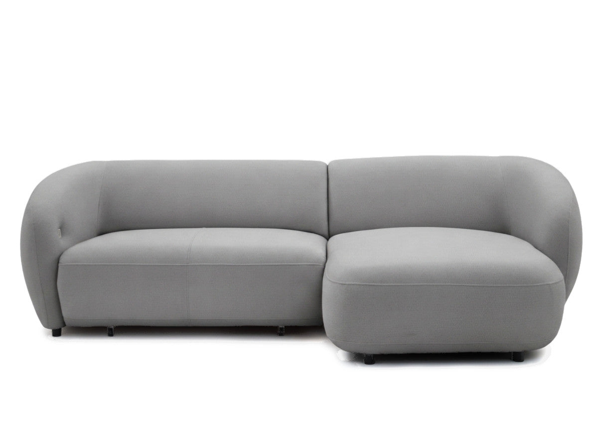 Canapé d'angle convertible avance-recule électrique HALO tissu lisse