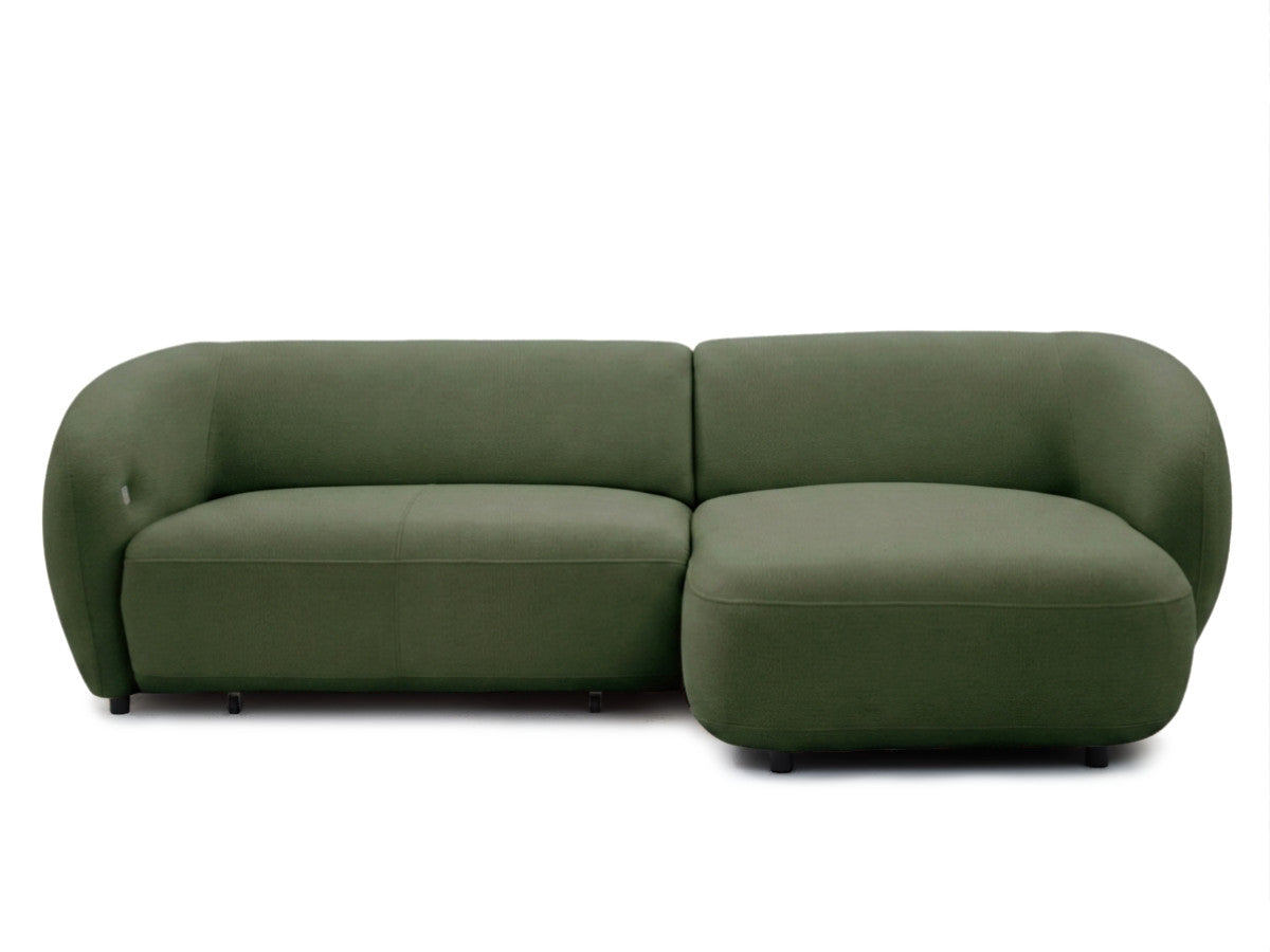 Canapé d'angle convertible avance-recule électrique HALO tissu lisse