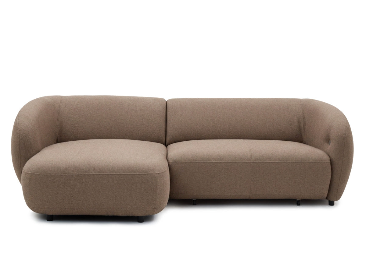 Canapé d'angle convertible avance-recule électrique HALO tissu lisse