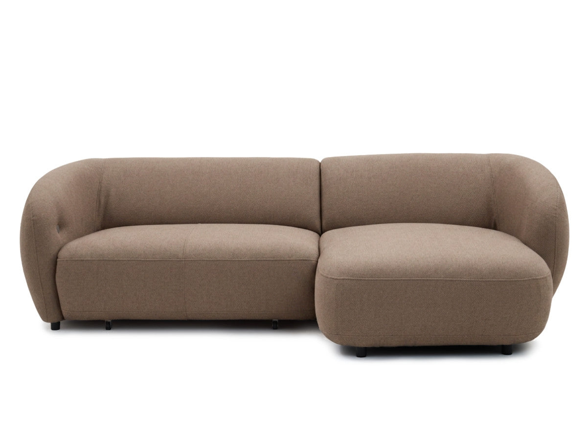 Canapé d'angle convertible avance-recule électrique HALO tissu lisse