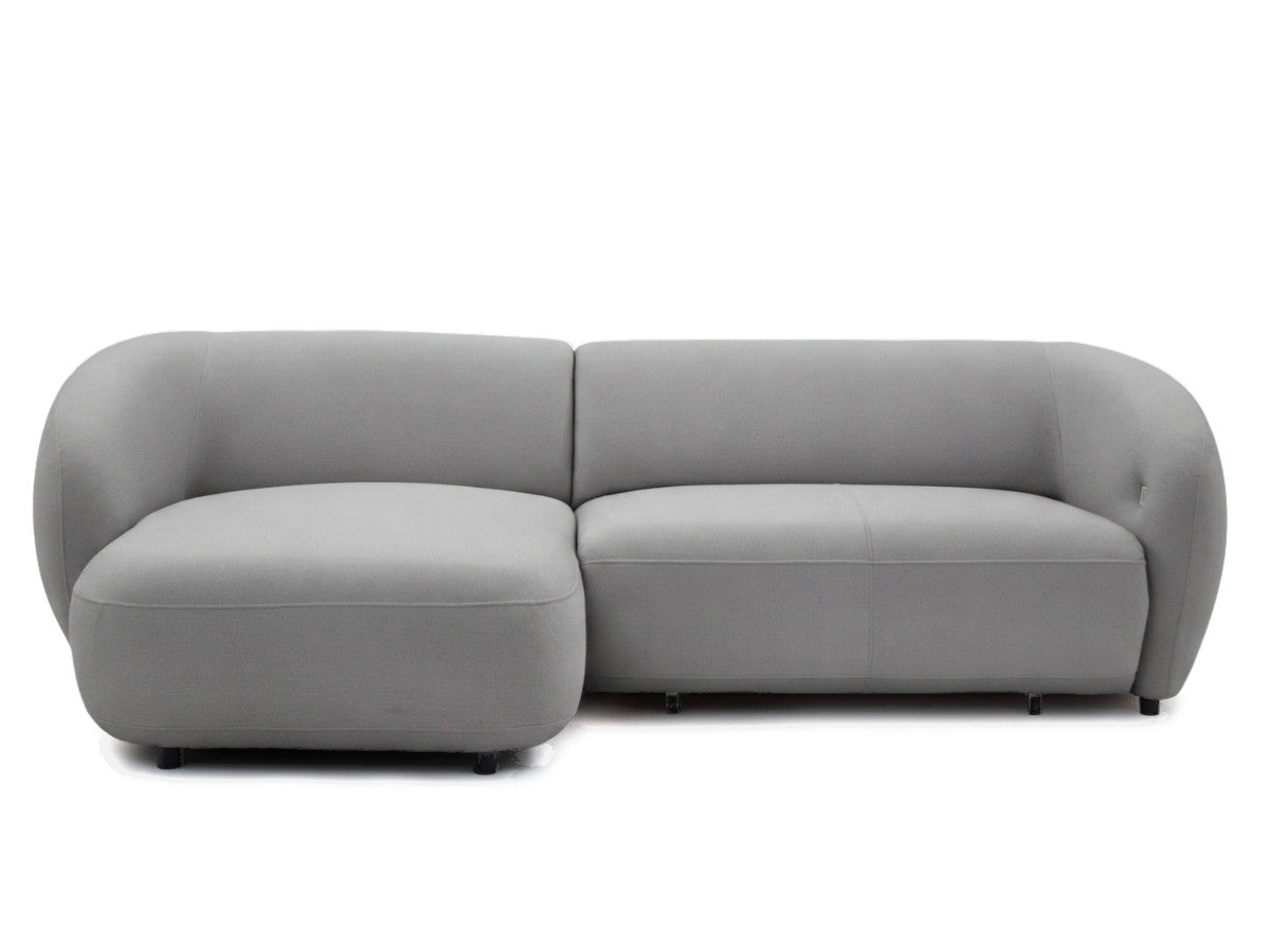 Canapé d'angle convertible avance-recule électrique HALO tissu lisse