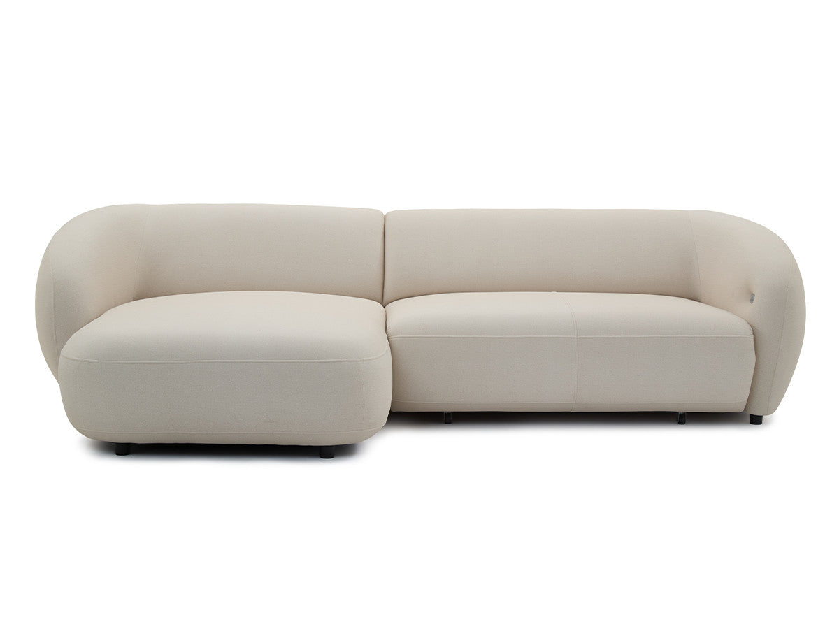 Canapé d'angle convertible avance-recule électrique HALO tissu lisse