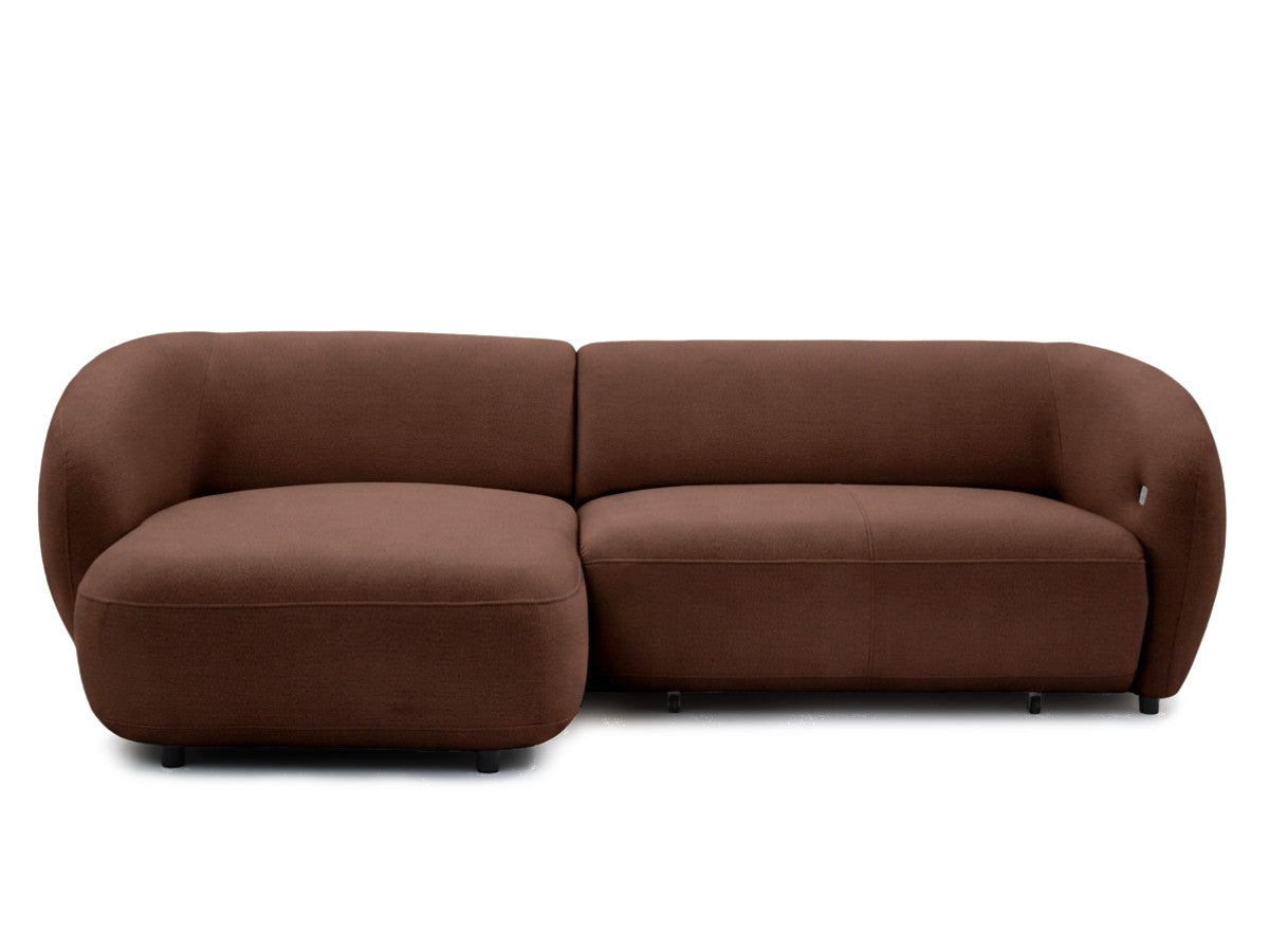 Canapé d'angle convertible avance-recule électrique HALO tissu lisse