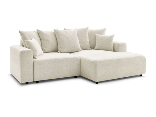 Canapé d'angle convertible coffre ATILLA tissu chiné