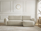 Canapé d'angle convertible DENISE tissu texturé