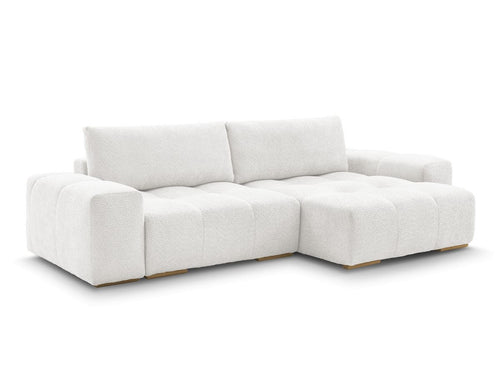 Canapé d'angle convertible réversible coffre ANAKIN tissu bouclette