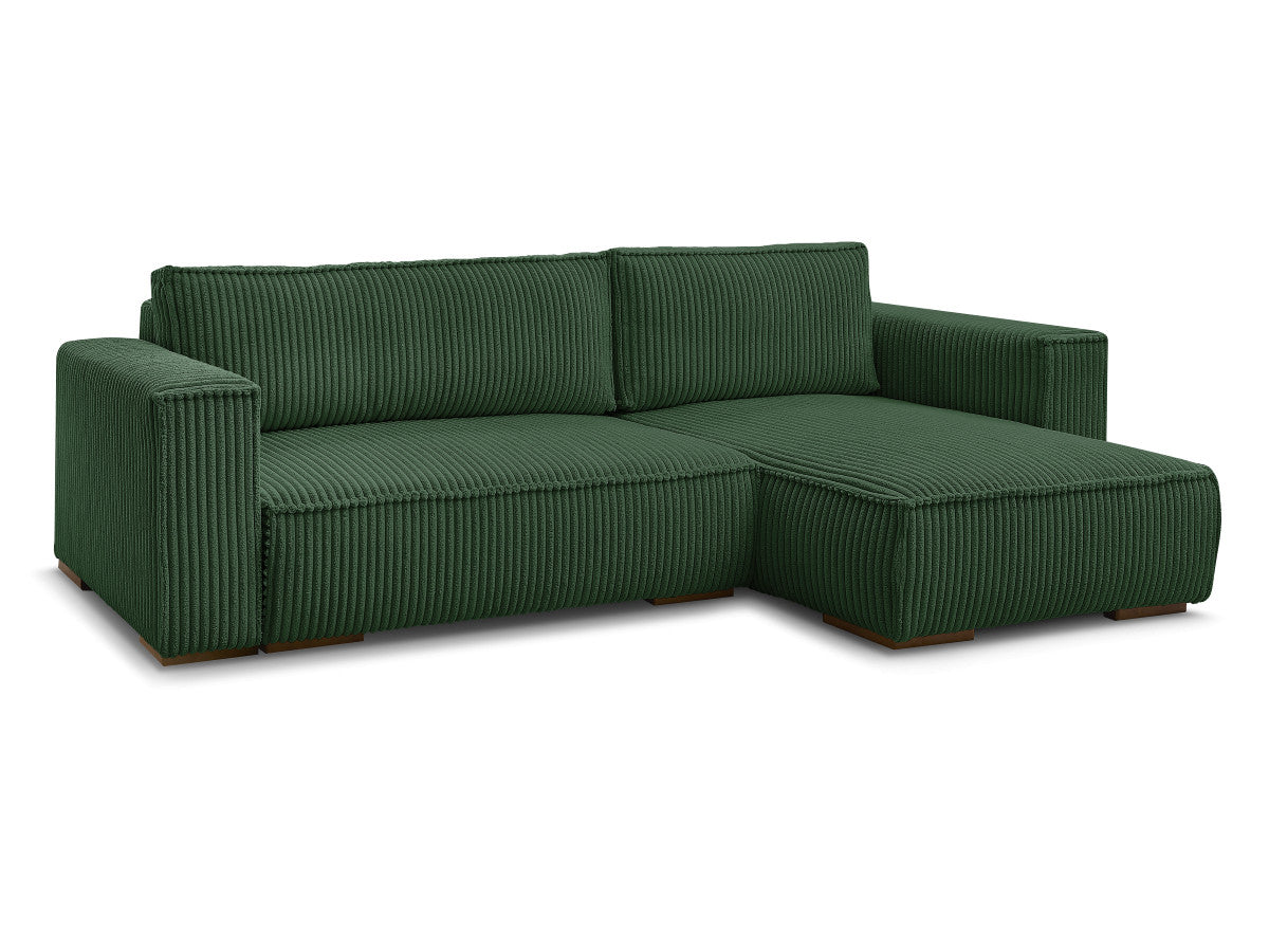 Canapé d'angle réversible convertible coffre CHELSEA gros côtelé doux