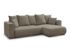 Canapé d'angle convertible réversible coffre SIDONIE tissu chiné