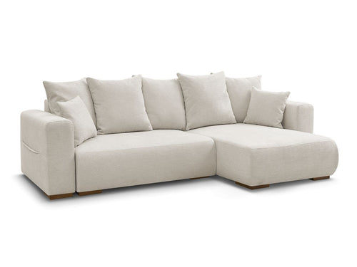 Canapé d'angle convertible réversible coffre SIDONIE tissu chiné