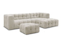 Canapé d'angle fixe CLOUD avec pouf