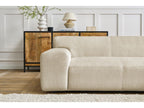 Canapé d'angle fixe compact LAVENA tissu velours