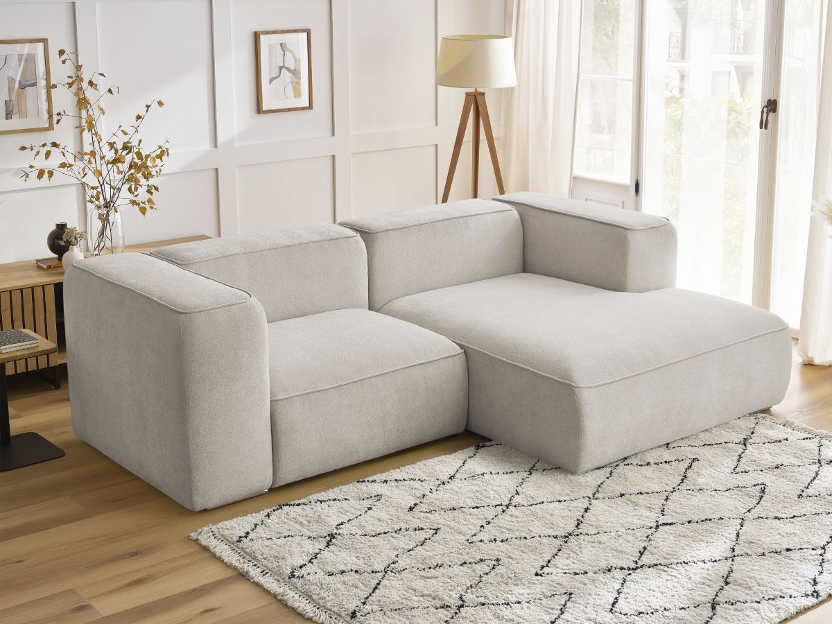 Canapé d'angle fixe compact ZEPHYR
