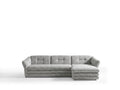 Canapé d'angle fixe MARBLE tissu chiné