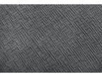 Canapé d'angle fixe modulable JEANNE tissu texturé avec 2 chauffeuses, 1 angle et 2 poufs