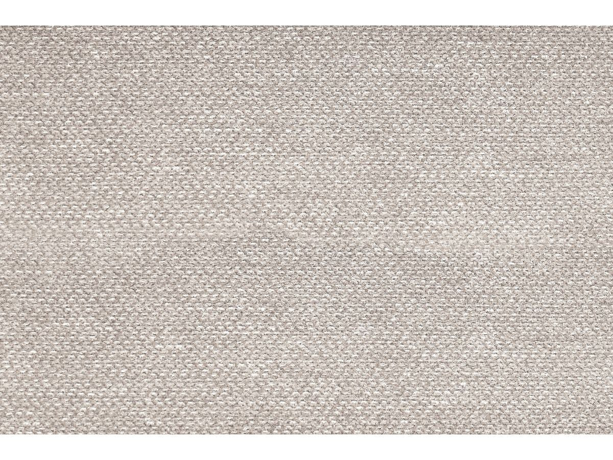 Canapé d'angle fixe modulable MEGEVE tissu chiné avec 1 chauffeuse et 1 pouf