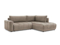 Canapé d'angle L convertible coffre ARSENE tissu velours