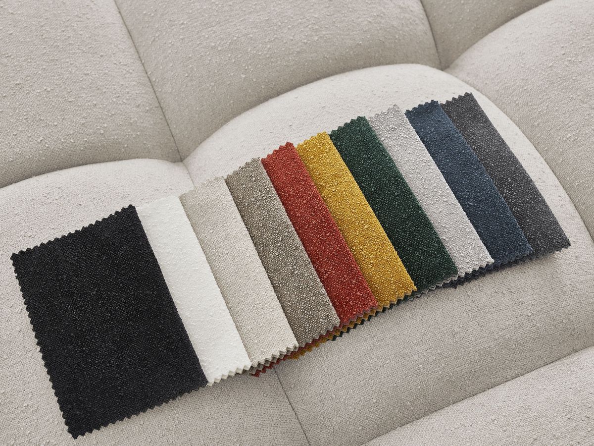 Canapé d'angle L convertible coffre EVEREST tissu texturé