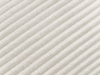 Canapé d'angle L convertible coffre LUCIEN gros côtelé doux avec pouf