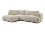 Canapé d'angle L convertible FUJI tissu bouclette