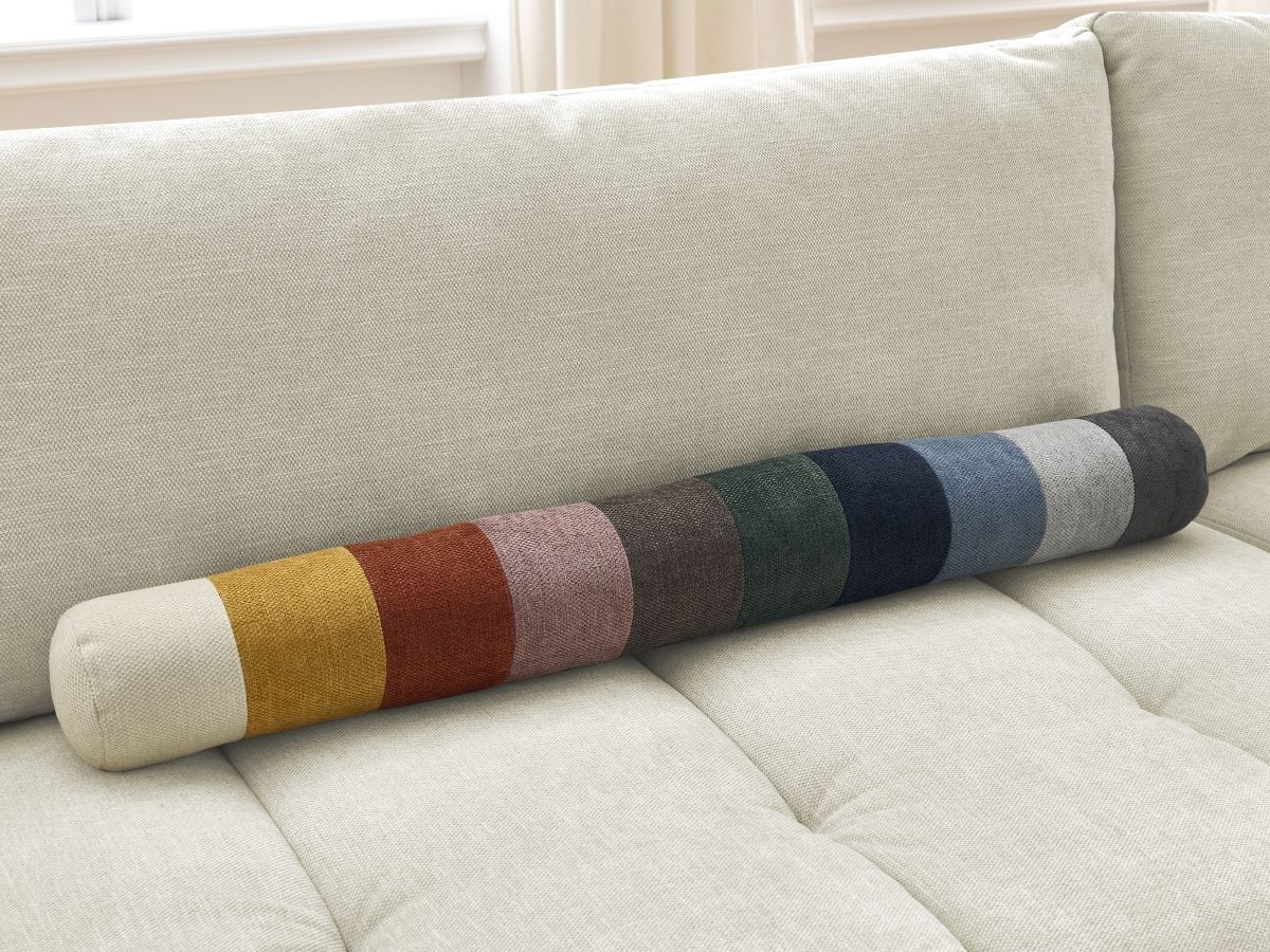Canapé d'angle L convertible FUJI tissu lisse