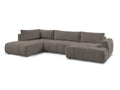 Canapé panoramique convertible FUJI tissu lisse