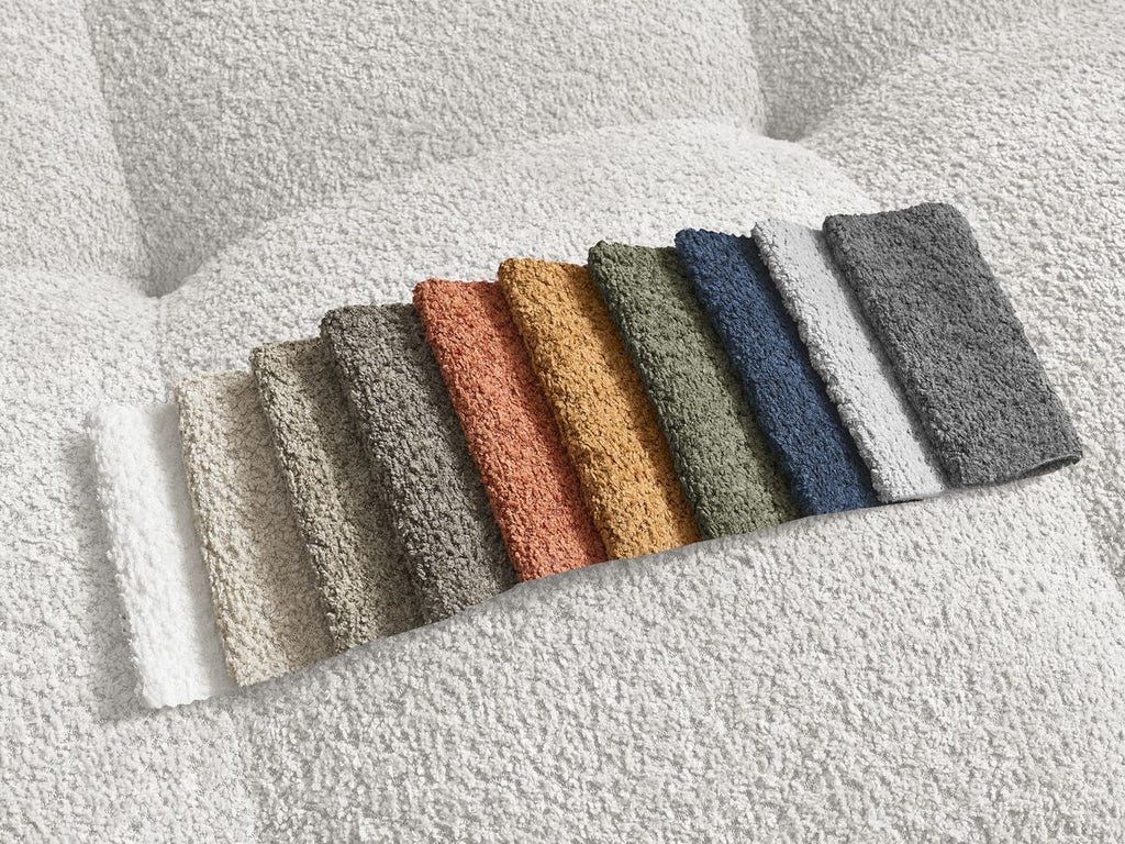 Canapé d'angle réversible ANAKIN tissu bouclette