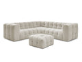 Canapé d'angle réversible CLOUD avec pouf