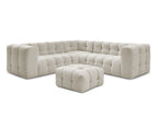 Canapé d'angle réversible CLOUD avec pouf