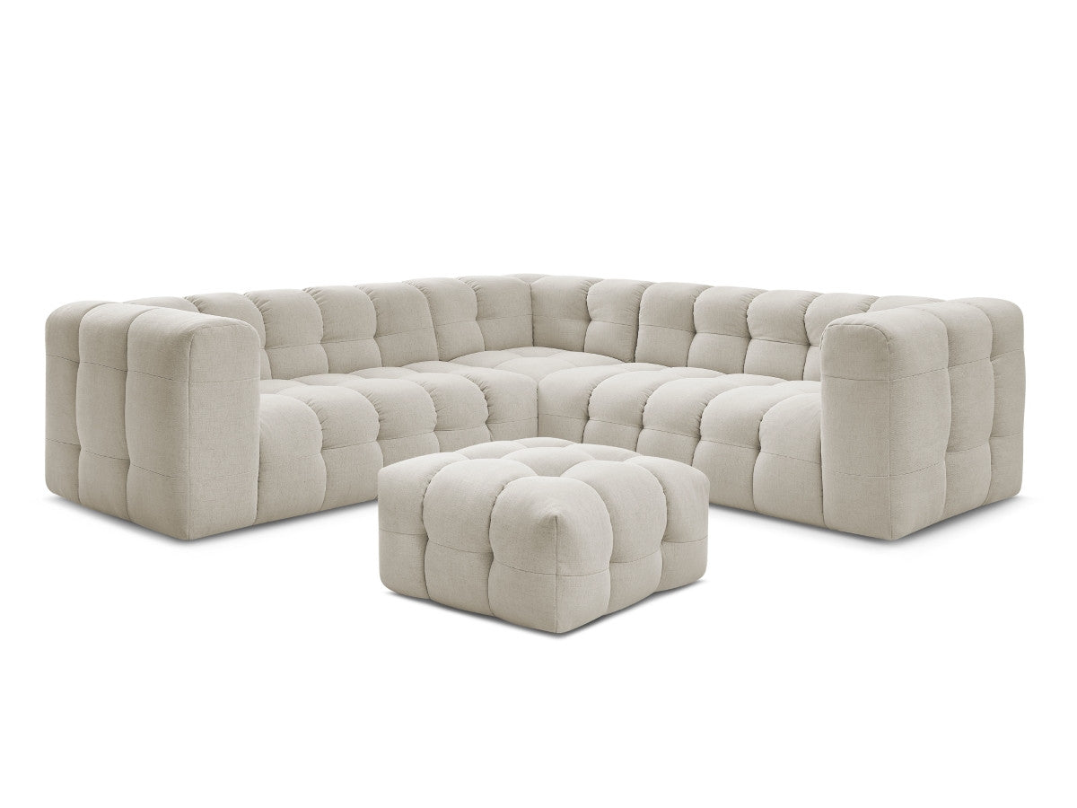 Canapé d'angle réversible CLOUD avec pouf