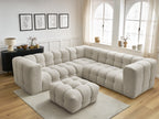Canapé d'angle réversible CLOUD avec pouf