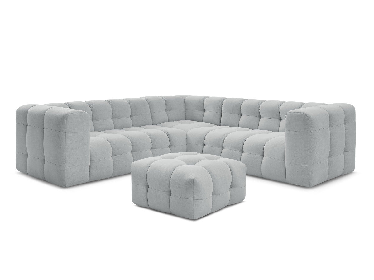 Canapé d'angle réversible CLOUD avec pouf