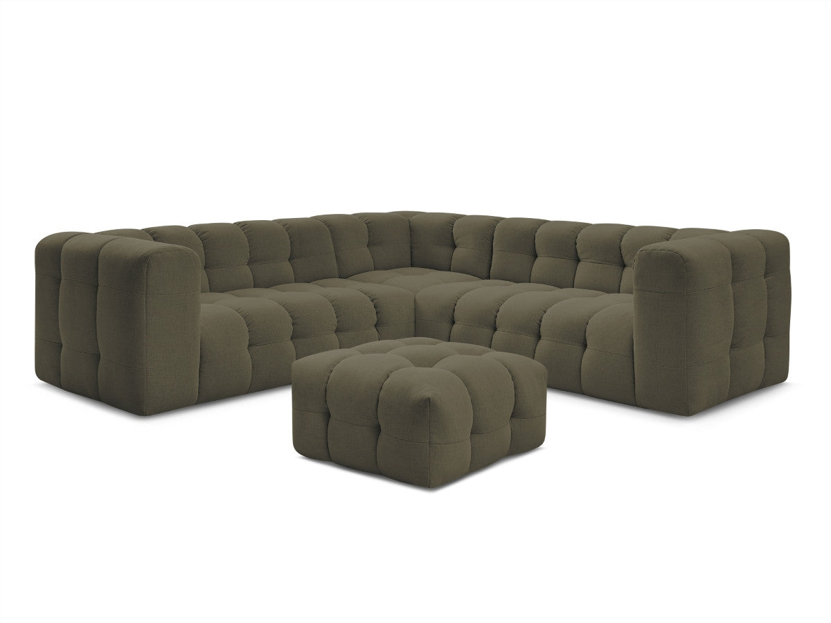 Canapé d'angle réversible CLOUD avec pouf