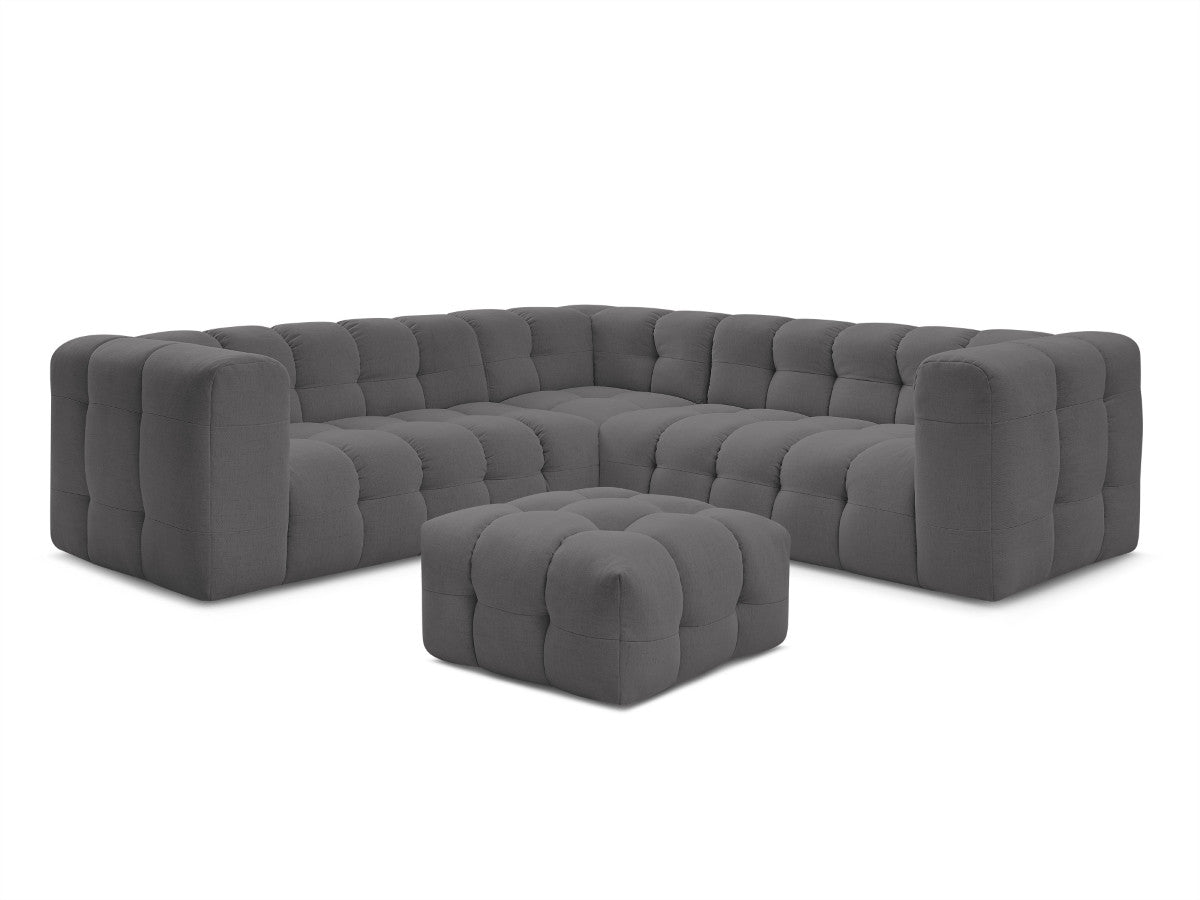 Canapé d'angle réversible CLOUD avec pouf