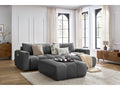 Canapé d'angle réversible convertible coffre ARSENE avec pouf