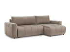 Canapé d'angle réversible convertible coffre ARSENE tissu velours