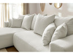 Canapé d'angle réversible convertible coffre ENVY tissu bouclette doux