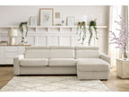 Canapé d'angle réversible convertible coffre MONACO tissu lisse