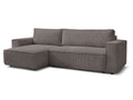 Canapé d'angle réversible convertible coffre NIHAD velours côtelé