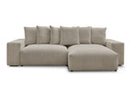 Canapé d'angle convertible réversible coffre VOLTAIRE tissu chiné