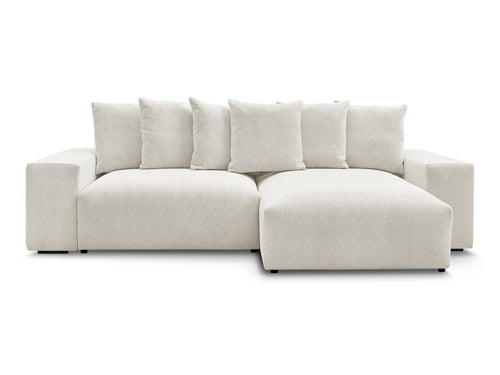 Canapé d'angle convertible réversible coffre VOLTAIRE tissu chiné