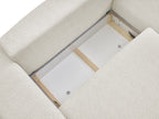Canapé d'angle convertible réversible coffre VOLTAIRE tissu chiné