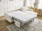Canapé d'angle réversible convertible NOUVEAU COCOONE ouverture express tissu lisse