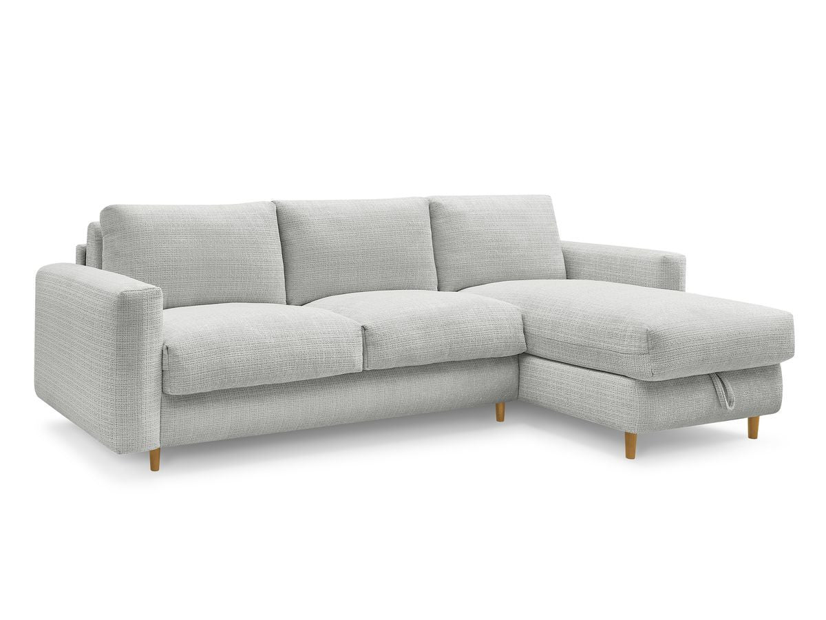 Canapé d'angle réversible convertible NOUVEAU COCOONE ouverture express tissu texturé