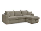 Canapé d'angle réversible convertible ouverture express AUGUSTIN tissu texturé