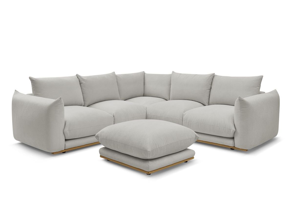 Canapé d'angle réversible ERNEST avec pouf
