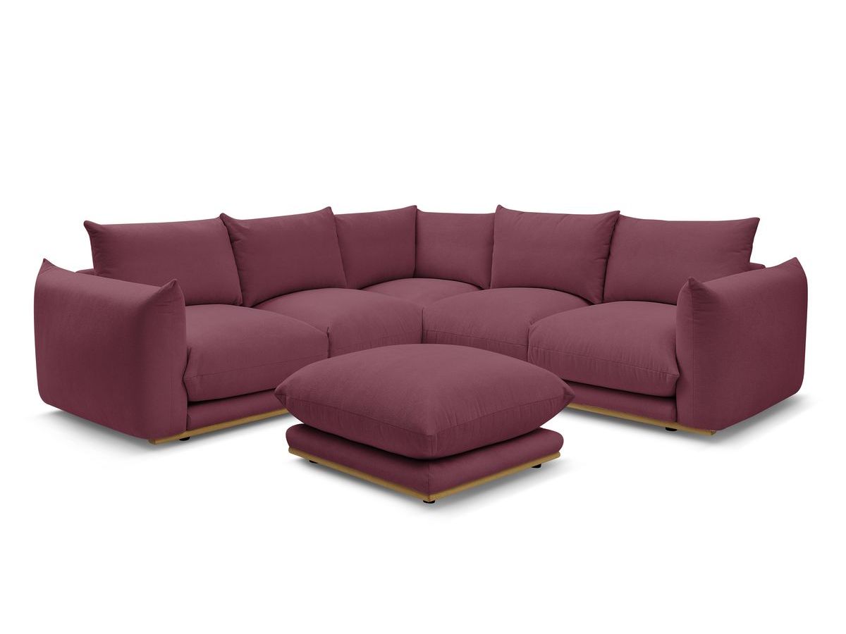 Canapé d'angle réversible ERNEST avec pouf